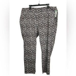 Erica Taylor Straight Leg Printed Pull On Pant 3X Snake Print Stitch Fix NWT